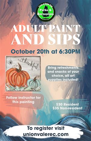 Oct 2023 Paint  and Sip