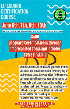 2025 lifeguard certification course