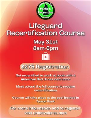 2026 Lifeguard Recert Course